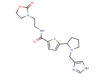 5-[1-(1H-imidazol-4-ylmethyl)-2-pyrrolidinyl]-N-[2-(2-oxo-1,3-oxazolidin-3-yl)ethyl]-2-thiophenecarboxamide