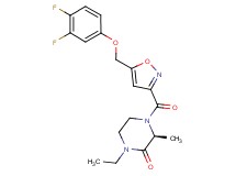 (3S)-4-({5-[(3,4-difluorophenoxy)methyl]-3-isoxazolyl}carbonyl)-1-ethyl-3-methyl-2-piperazinone