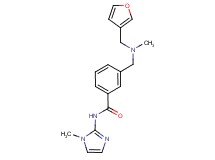 3-{[(3-furylmethyl)(methyl)amino]methyl}-N-(1-methyl-1H-imidazol-2-yl)benzamide