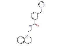 N-[2-(3,4-dihydro-1(2H)-quinolinyl)ethyl]-3-(1H-pyrazol-1-ylmethyl)benzamide