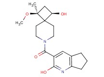 3-{[rel-(1S,3R)-3-hydroxy-1-methoxy-1-methyl-7-azaspiro[3.5]non-7-yl]carbonyl}-6,7-dihydro-5H-cyclopenta[b]pyridin-2-ol
