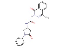 2-(4-methyl-1-oxo-2(1H)-phthalazinyl)-N-(5-oxo-1-phenyl-3-pyrrolidinyl)acetamide