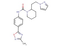 N-[4-(3-methyl-1,2,4-oxadiazol-5-yl)phenyl]-2-[2-(1H-pyrazol-1-yl)ethyl]piperidine-1-carboxamide