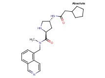 (2S,4R)-4-[(cyclopentylacetyl)amino]-N-(isoquinolin-5-ylmethyl)-N-methylpyrrolidine-2-carboxamide