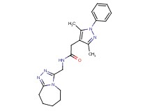 2-(3,5-dimethyl-1-phenyl-1H-pyrazol-4-yl)-N-(6,7,8,9-tetrahydro-5H-[1,2,4]triazolo[4,3-a]azepin-3-ylmethyl)acetamide