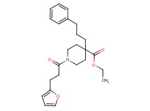 ethyl 1-[3-(2-furyl)propanoyl]-4-(3-phenylpropyl)-4-piperidinecarboxylate