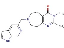 2,3-dimethyl-7-(1H-pyrrolo[2,3-c]pyridin-5-ylmethyl)-3,5,6,7,8,9-hexahydro-4H-pyrimido[4,5-d]azepin-4-one