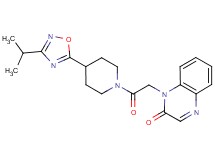 1-{2-[4-(3-isopropyl-1,2,4-oxadiazol-5-yl)piperidin-1-yl]-2-oxoethyl}quinoxalin-2(1H)-one