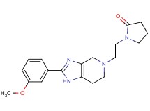 1-{2-[2-(3-methoxyphenyl)-1,4,6,7-tetrahydro-5H-imidazo[4,5-c]pyridin-5-yl]ethyl}pyrrolidin-2-one