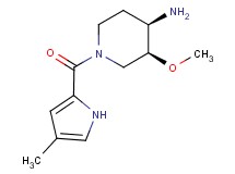 (3S*,4R*)-3-methoxy-1-[(4-methyl-1H-pyrrol-2-yl)carbonyl]piperidin-4-amine