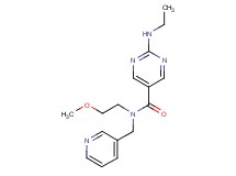 2-(ethylamino)-N-(2-methoxyethyl)-N-(3-pyridinylmethyl)-5-pyrimidinecarboxamide