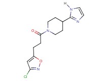 1-[3-(3-chloro-5-isoxazolyl)propanoyl]-4-(1H-imidazol-2-yl)piperidine