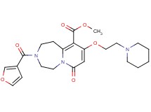 methyl 3-(3-furoyl)-7-oxo-9-[2-(1-piperidinyl)ethoxy]-1,2,3,4,5,7-hexahydropyrido[1,2-d][1,4]diazepine-10-carboxylate