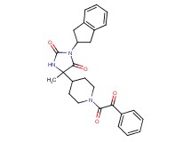 3-(2,3-dihydro-1H-inden-2-yl)-5-methyl-5-{1-[oxo(phenyl)acetyl]-4-piperidinyl}-2,4-imidazolidinedione