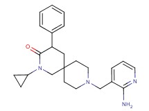 9-[(2-amino-3-pyridinyl)methyl]-2-cyclopropyl-4-phenyl-2,9-diazaspiro[5.5]undecan-3-one