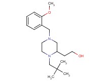 2-[1-(2,2-dimethylpropyl)-4-(2-methoxybenzyl)-2-piperazinyl]ethanol