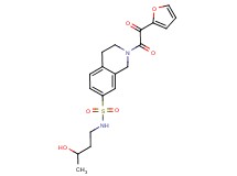 2-[2-furyl(oxo)acetyl]-N-(3-hydroxybutyl)-1,2,3,4-tetrahydroisoquinoline-7-sulfonamide