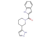 2-{[3-(1H-pyrazol-5-yl)piperidin-1-yl]carbonyl}-1H-indole