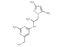 6-(aminomethyl)-N-[2-(3,5-dimethyl-1H-pyrazol-1-yl)-1-methylethyl]-2-methylpyrimidin-4-amine