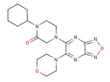 1-cyclohexyl-4-[6-(4-morpholinyl)[1,2,5]oxadiazolo[3,4-b]pyrazin-5-yl]-2-piperazinone