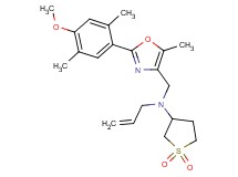 N-allyl-N-{[2-(4-methoxy-2,5-dimethylphenyl)-5-methyl-1,3-oxazol-4-yl]methyl}tetrahydro-3-thiophenamine 1,1-dioxide