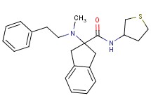 2-[methyl(2-phenylethyl)amino]-N-(tetrahydro-3-thienyl)-2-indanecarboxamide