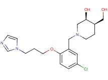 (3S*,4R*)-1-{5-chloro-2-[3-(1H-imidazol-1-yl)propoxy]benzyl}-4-(hydroxymethyl)-3-piperidinol
