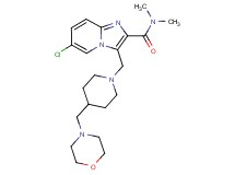 6-chloro-N,N-dimethyl-3-{[4-(4-morpholinylmethyl)-1-piperidinyl]methyl}imidazo[1,2-a]pyridine-2-carboxamide