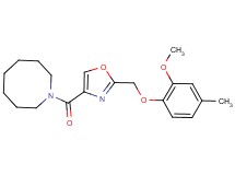 1-({2-[(2-methoxy-4-methylphenoxy)methyl]-1,3-oxazol-4-yl}carbonyl)azocane