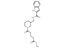 methyl 5-(3-{[(1H-indol-2-ylcarbonyl)amino]methyl}-1-piperidinyl)-5-oxopentanoate