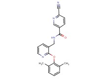 6-cyano-N-{[2-(2,6-dimethylphenoxy)pyridin-3-yl]methyl}nicotinamide