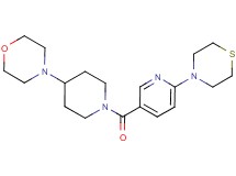 4-{1-[(6-thiomorpholin-4-ylpyridin-3-yl)carbonyl]piperidin-4-yl}morpholine