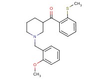 [1-(2-methoxybenzyl)-3-piperidinyl][2-(methylthio)phenyl]methanone
