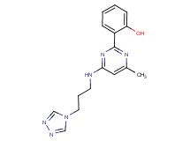 2-(4-methyl-6-{[3-(4H-1,2,4-triazol-4-yl)propyl]amino}pyrimidin-2-yl)phenol