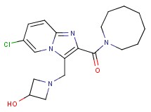 1-{[2-(azocan-1-ylcarbonyl)-6-chloroimidazo[1,2-a]pyridin-3-yl]methyl}azetidin-3-ol