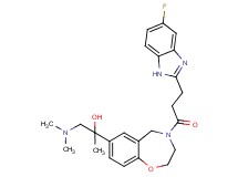 1-(dimethylamino)-2-{4-[3-(5-fluoro-1H-benzimidazol-2-yl)propanoyl]-2,3,4,5-tetrahydro-1,4-benzoxazepin-7-yl}-2-propanol