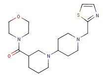 3-(morpholin-4-ylcarbonyl)-1'-(1,3-thiazol-2-ylmethyl)-1,4'-bipiperidine