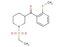 [1-(ethylsulfonyl)-3-piperidinyl][2-(methylthio)phenyl]methanone
