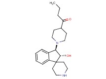 1-{1-[rel-(2R,3R)-2-hydroxy-2,3-dihydrospiro[indene-1,4'-piperidin]-3-yl]-4-piperidinyl}-1-butanone bis(trifluoroacetate) (salt)