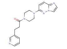 6-[4-(3-pyridin-3-ylpropanoyl)piperazin-1-yl]imidazo[1,2-b]pyridazine