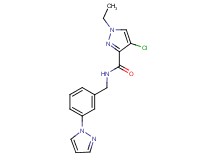 4-chloro-1-ethyl-N-[3-(1H-pyrazol-1-yl)benzyl]-1H-pyrazole-3-carboxamide