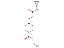 3-(1-butyryl-4-piperidinyl)-N-cyclopropylpropanamide