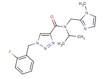 1-(2-fluorobenzyl)-N-isopropyl-N-[(1-methyl-1H-imidazol-2-yl)methyl]-1H-1,2,3-triazole-4-carboxamide