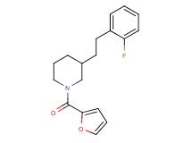 3-[2-(2-fluorophenyl)ethyl]-1-(2-furoyl)piperidine