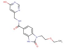 1-(2-ethoxyethyl)-N-[(6-hydroxypyrimidin-4-yl)methyl]-2-oxo-2,3-dihydro-1H-benzimidazole-5-carboxamide