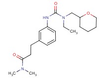 3-[3-({[ethyl(tetrahydro-2H-pyran-2-ylmethyl)amino]carbonyl}amino)phenyl]-N,N-dimethylpropanamide