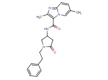 2,6-dimethyl-N-[5-oxo-1-(2-phenylethyl)pyrrolidin-3-yl]imidazo[1,2-a]pyridine-3-carboxamide
