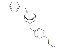 (1S*,5R*)-6-benzyl-3-{[2-(ethylthio)-5-pyrimidinyl]methyl}-3,6-diazabicyclo[3.2.2]nonane