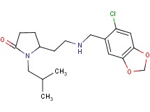 5-(2-{[(6-chloro-1,3-benzodioxol-5-yl)methyl]amino}ethyl)-1-isobutyl-2-pyrrolidinone