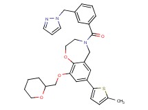 7-(5-methyl-2-thienyl)-4-[3-(1H-pyrazol-1-ylmethyl)benzoyl]-9-(tetrahydro-2H-pyran-2-ylmethoxy)-2,3,4,5-tetrahydro-1,4-benzoxazepine